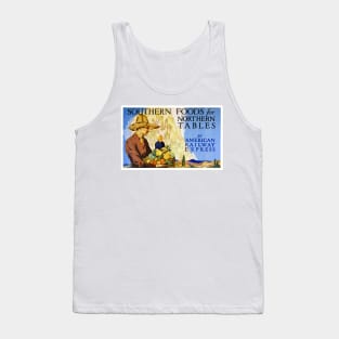 Vintage Travel Poster Southern Foods USA Tank Top